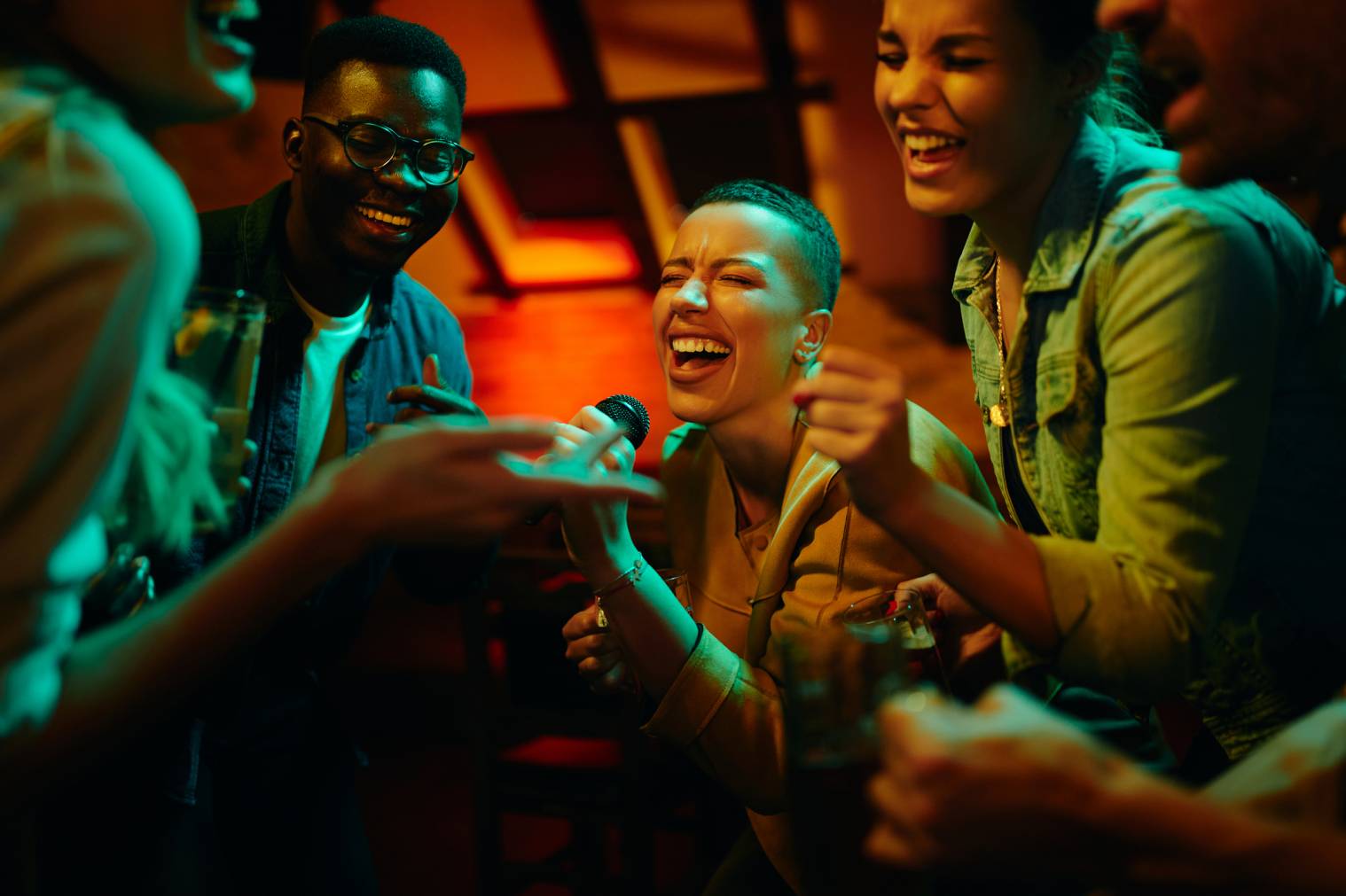 Team-building dans un bar à thème